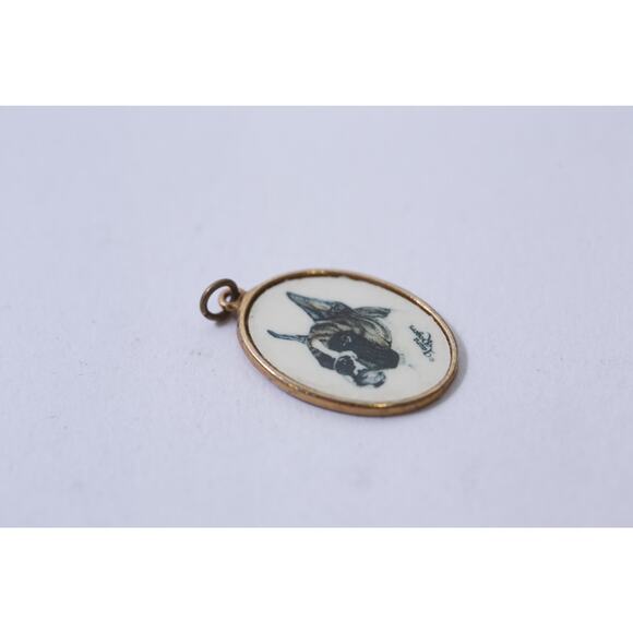 Laura Rogers, Boxer, Cameo, Pendant, Charm, Dogs Theme, Jewelry, ~ 250407-WH 171 - Picture 2 of 3